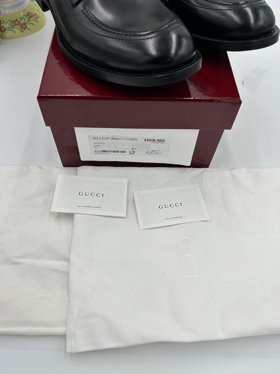 ***************Men’s Gucci Jasper Leather Derby Shoes.  Size 9.5/fits 10 US. main image 7